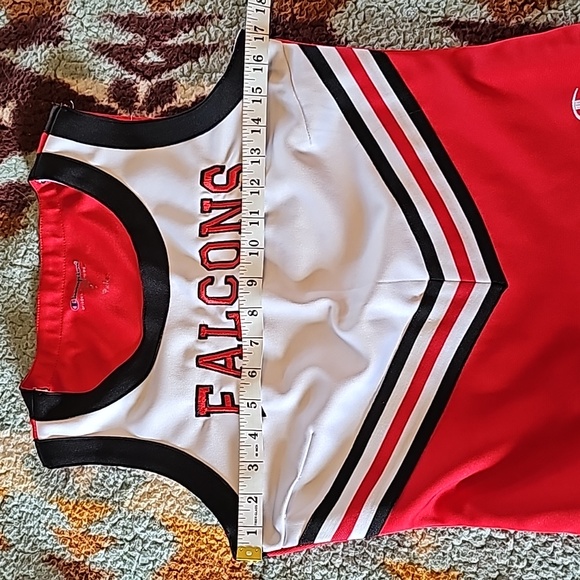 AWESOME CHAMPION FALCONS CHEER LEADING TOP/VEST UNIFORM - Picture 6 of 11
